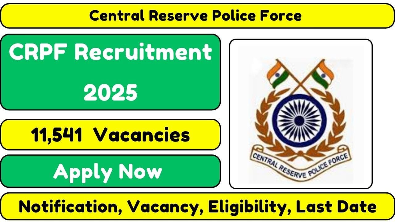 CRPF Recruitment 2025