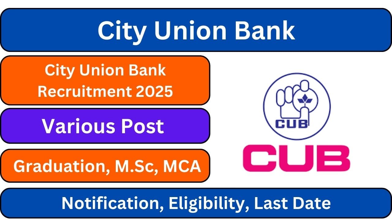 City Union Bank Recruitment 2025