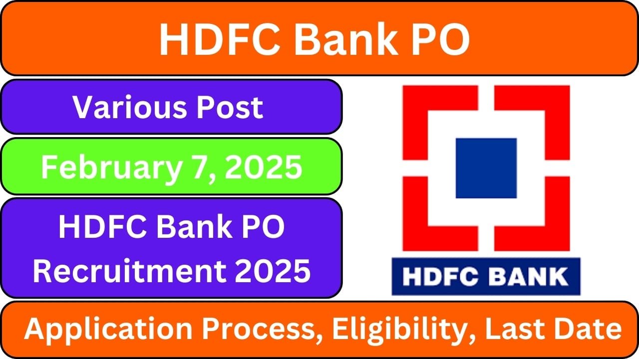 HDFC Bank PO Recruitment 2025