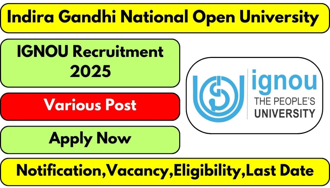 IGNOU Recruitment 2025