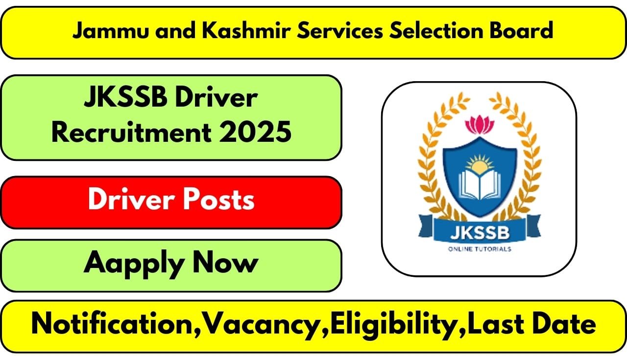 JKSSB Driver Recruitment 2025