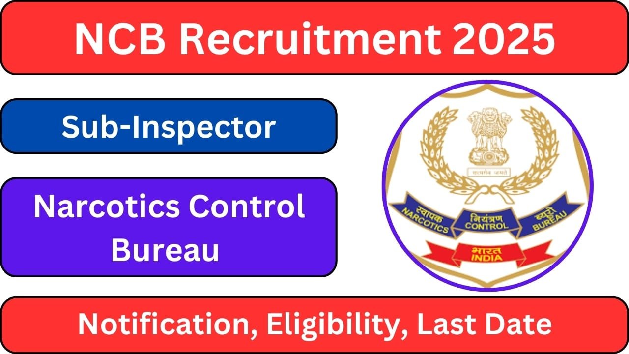 NCB Recruitment 2025