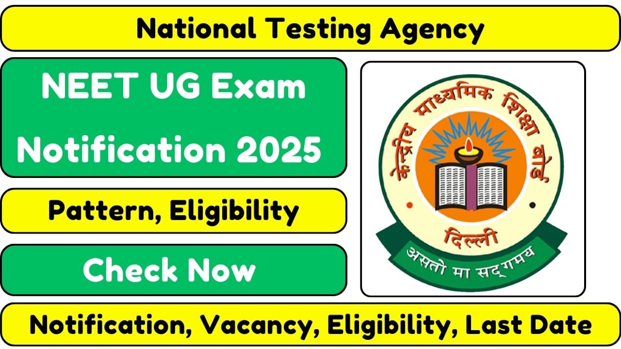 NEET UG Exam Notification 2025