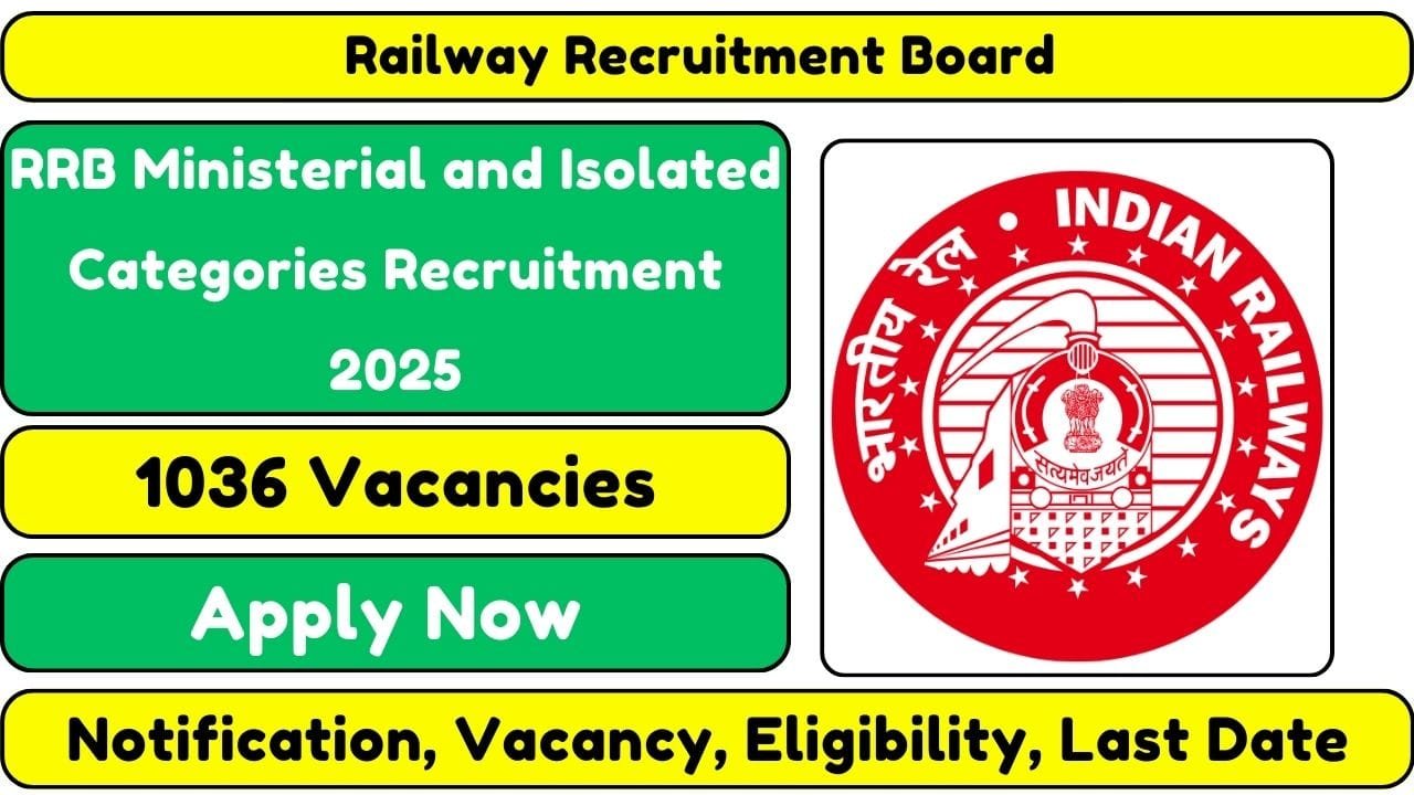 RRB Ministerial and Isolated Categories Recruitment 2025