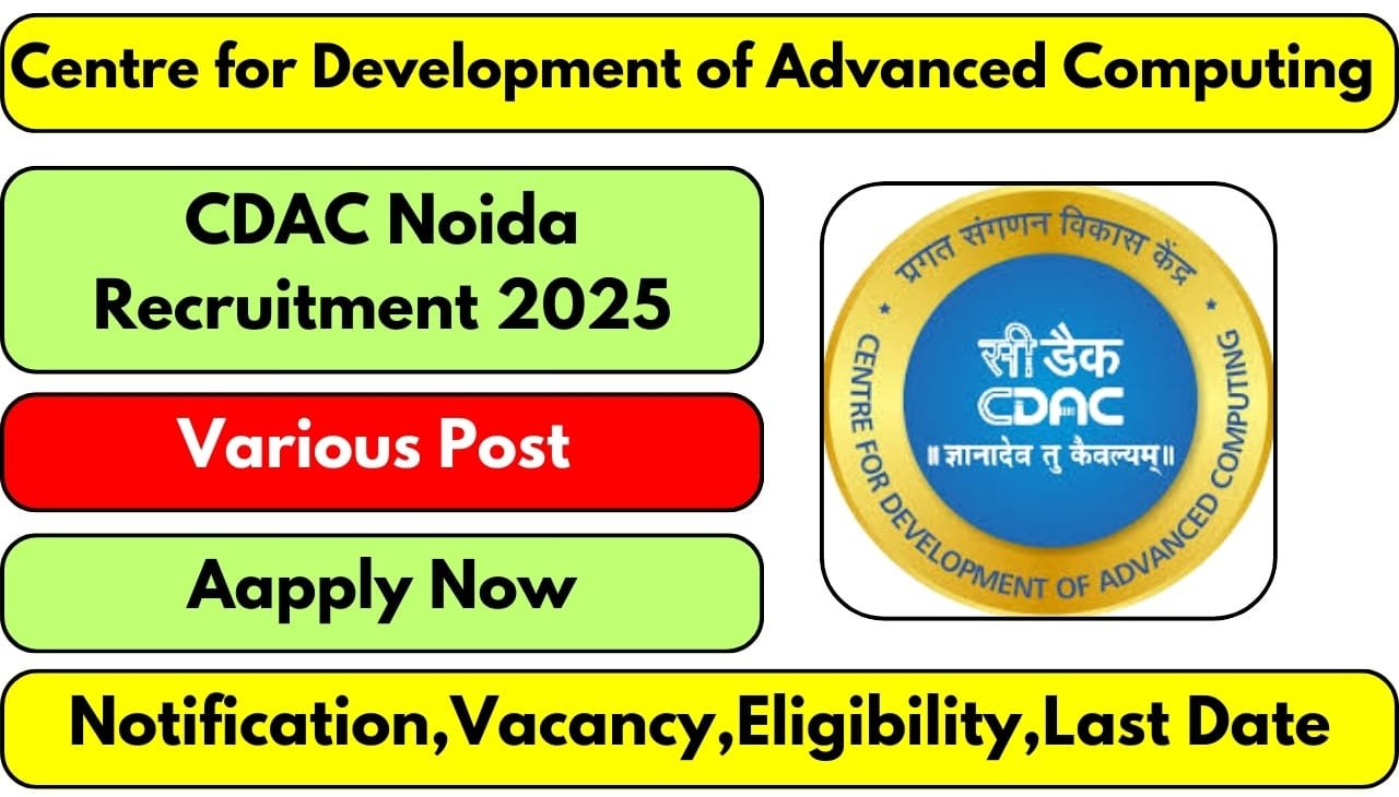 CDAC Noida Recruitment 2025