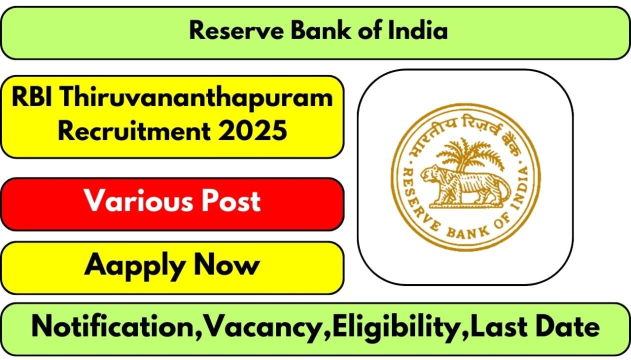 RBI Thiruvananthapuram Recruitment 2025