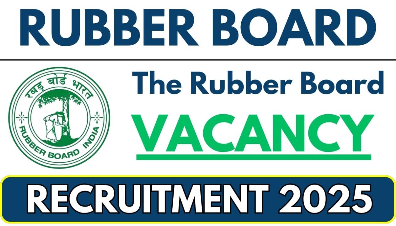 Rubber Board Field Officer Recruitment 2025